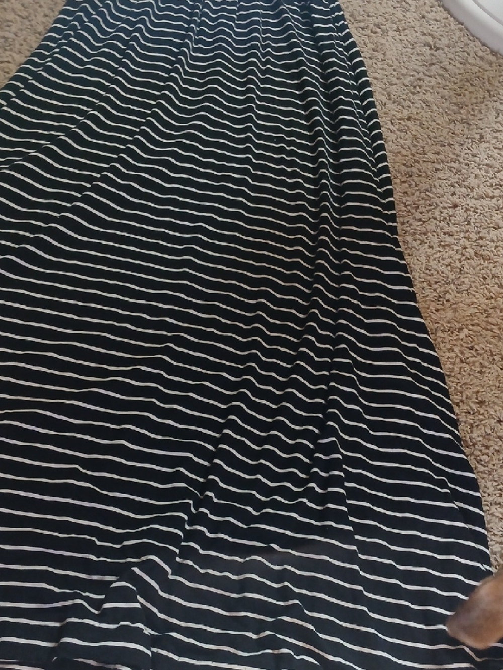 Apt. 9 Black and White Striped Maxi Dress - Picture 3 of 6